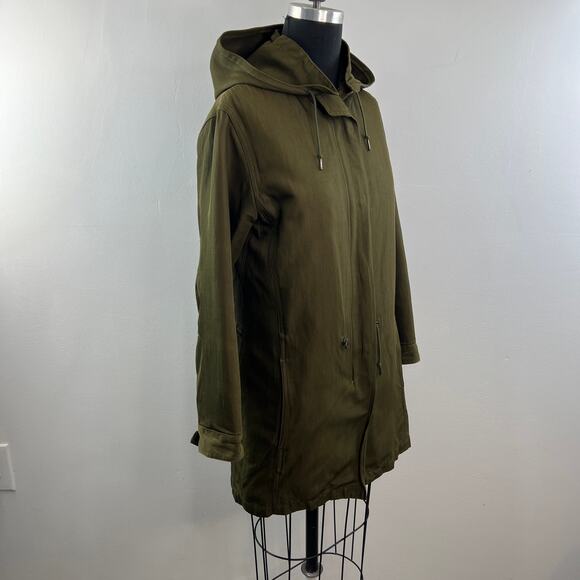 A.P.C. Paris Green Utility Jacket Hooded Long Sleeve Full Zip Size X-Small XS - Picture 4 of 10